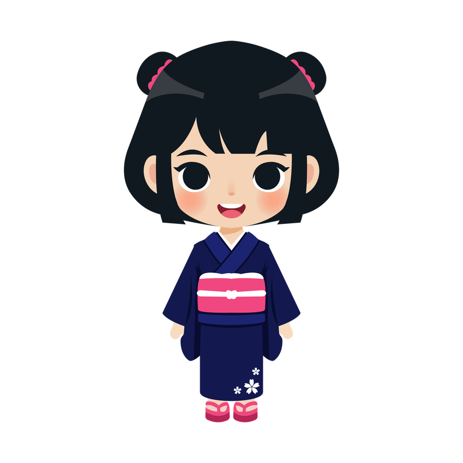 Mia, la mascota de Kumsaki, dando la bienvenida